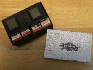 Tru - Vue " Pictures With Depth " Photo Viewer And 4 Rolls Of Film