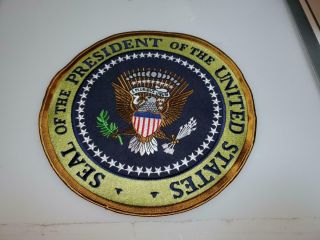 Large Patch From Seal Of The President Of The United States 9.  5 X 9.  5 Inches
