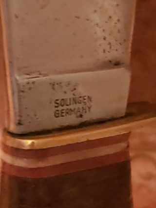 Vintage Solingen GERMANY 5in German Eye Drop Point Hunting Knife 3