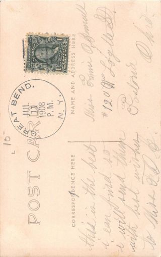 F55/ Great Bend York RPPC Postcard 1908 M.  E.  Church Building 2