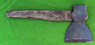 Antique Baker Hand Made Broad Axe Hatchet 4 1/2 " By 6 "