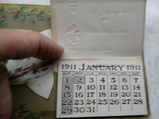 ANTIQUE/COLLECTABLES YEAR ' S POSTCARDS POSTMARKED CALENDAR VG 4