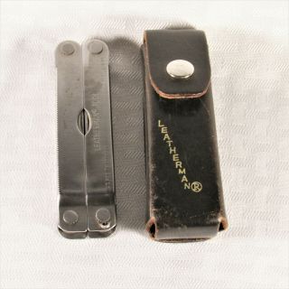Vintage Leatherman Multi - Tool W/ Leather Sheath Case