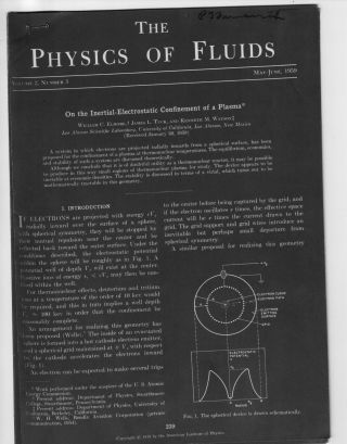 Signature/autograph Of Philo T.  Farnsworth Inventor Article Physics 59