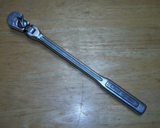 Vtg Craftsman Flex Head 3/8 " Drive Ratchet Wrench - V - Series - Forged In Usa