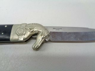 Vintage Fury Knives Japan 10599 Horse Folding Knife Rare 3