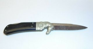 Vintage Fury Knives Japan 10599 Horse Folding Knife Rare 4