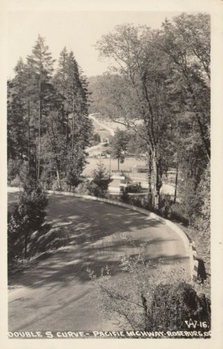 Rp: Roseburg,  Oregon,  30 - 40s ; Double S Curve,  Pacific Highway