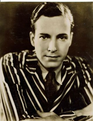 David Manners Canadian Actor Vintage Portrait Photograph 10 X 8