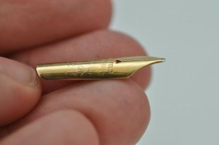 Lovely Vintage Spare 14ct Waterman ' s 2 Canada Fountain Pen Nib - Manifold Tip 8