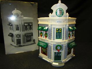 Dept 56 Christmas Snow Village Starbucks Coffee Shop 54859 W Box