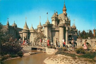 Disneyland Oversize Vintage Postcard,  6 " X 9 ",  Fantasyland Castle