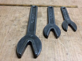 Vintage Alligator Wrench No.  1,  2 & 3 Armstrong And Williams All