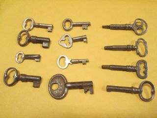 Small Antique Skeleton Keys For Cabinet,  Furniture,  Lock Box,  Trunk