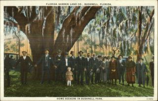 Bushnell Fl Florida Garden Land Co Home Seekers Social History C1920 Postcard