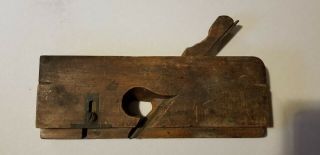 Antique Wooden Hand Rabbet Plane Union Factory Warranted H.  Chapin No.  138 3/4