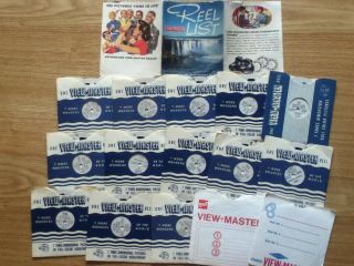 15 X Viewmaster Reels & List - Us National Parks,  Yosemite,  Chicago,  Navajo Indians