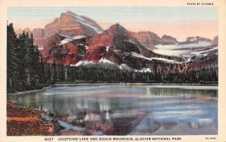 Q23 - 2126,  Josephine Lake And Gould Mtn. ,  Glacier Natl Park,  Postcard.