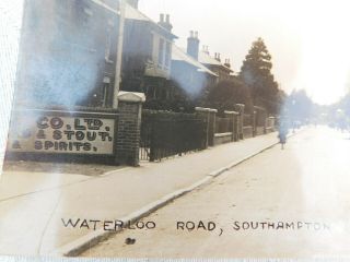 Vintage Real Photograph Postcard - Waterloo Road Topographical Southampton