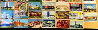 52 Postcards 1933 Chicago World ' s Fair Century of Progress art deco Advertising 4