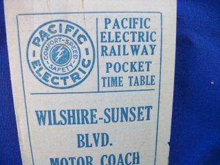 1928 Pacific Electric Railway Pocket Time Table Mt.  Lowe