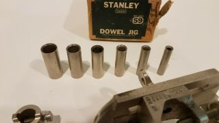 Vintage Stanley No.  59 Doweling Jig With Guides & Box