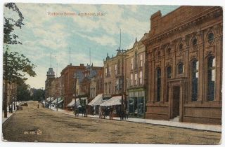 Bank Of Nova Scotia Victoria Street Amherst Ns Canada 1907 - 15 Valentine