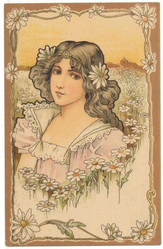 Stunning Art Nouveau - Daisy Lady