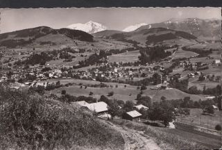 France Postcard - Megeve - Vue Generale Et Le Mont Blanc A6005