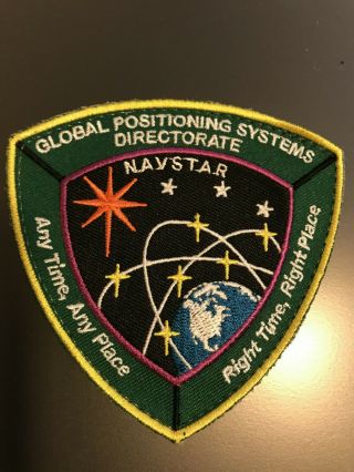 Spacex Falcon 9 Global Positioning System Directorate Gps Iii Patch,  Hook / Loop