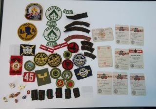 Camp Roosevelt,  Nj - 1950 – Felt Patch & More Id Cards 1950s