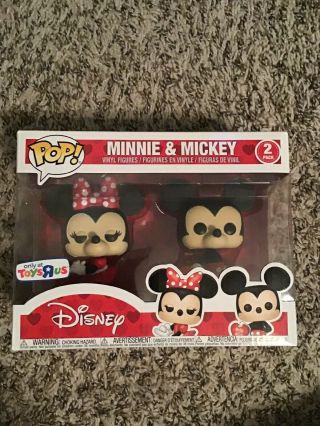 Funko Pop Disney Minnie And Mickey Mouse Toys R Us Exclusive 2 Pack Rare