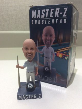 Very Rare Master Z Bobblehead Largest Pool Table Billiard Retailer In Wisconsin