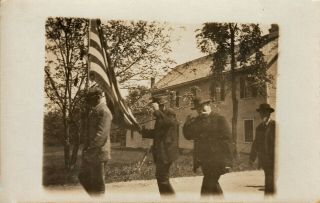 Fairlee,  Vt Rppc Civil War Veterans In The Memorial Day Parade 1910 2