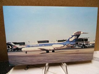 Republic Airlines Douglas Dc - 9 - 15 Aircraft Airplane Postcard Chrome