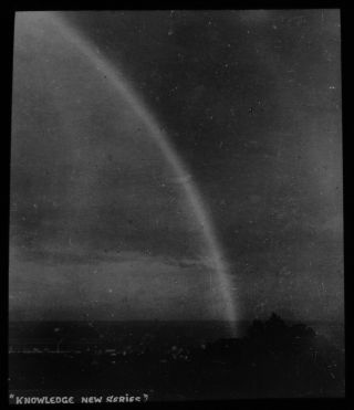 Vintage Magic Lantern Slide Primary Or Secondary Rainbow C1920 Astronomy