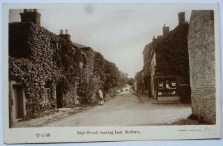 Real Photo Pc 1912 Stalham High Street Looking East Norfolk