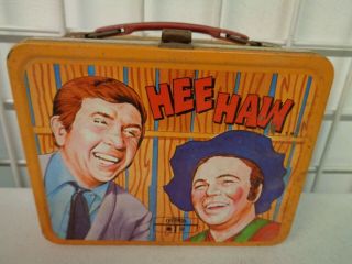 Vintage 1970 Hee Haw Metal Lunchbox No Thermos