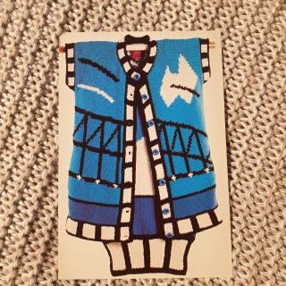 Opera House Knitted Dress & Coat - Jenny Kee - Vintage Postcard