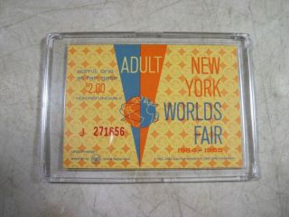 Vintage 1964/65 York Worlds Fair Adult Ticket Nos