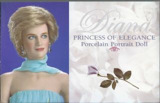Franklin Princess Diana Blue Chiffon Gown NIB Elegance paperwork Di 8