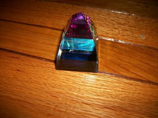 Swarovski Pyramid,  Small Multicolored Paperweight - 7450 040 000
