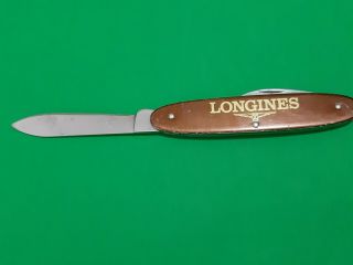 Vintage LONGINES Watch Case Opener,  Art Deco,  Swiss 1930s Pocket Knife 6