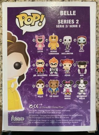 Disney Store Funko Pop Vinyl Belle 21 Beauty And The Beast Vaulted Rare 2