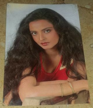 Bollywood Postcard,  Film Star Actress Rekha (mirror Pc - 52)