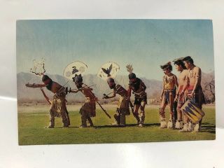 Vintage Postcard St John Indian School Devil Dancers Indians Old
