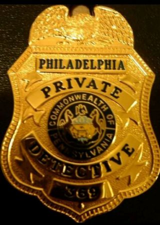 Philadelphia Private Detective Badges (2 Avail)