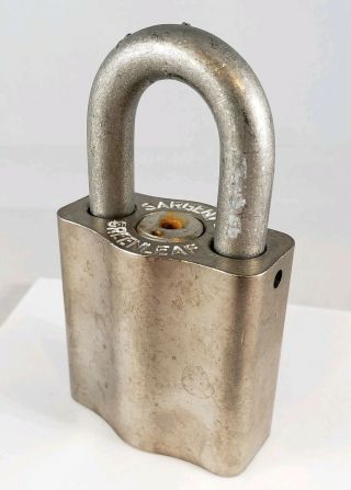 Vintage Sargent & Greenleaf Environmental High Security Padlock Lock - No Key