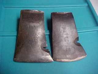 2 Vintage Small Hatchet Heads True Temper Kelly Axe & Tool Stanley Camping