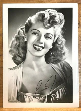 Classic Hollywood Actress Lana Turner Photograph Glossy Fan Photo Vintage Star